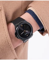 Guess Men's Analog Black Silicone Watch 44mm