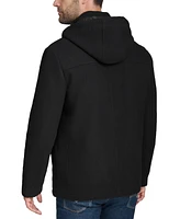 Cole Haan Men's Full-Zip Twill Field Jacket with Removable Hood