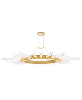 Cwi Lighting 2" Metal Collar 28 Light Chandelier