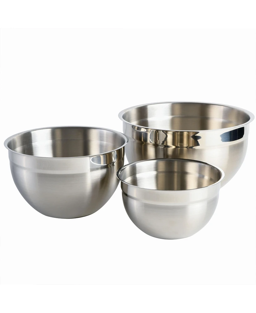 Babish 3 Piece Stainless Steel Mixing Bowl Set