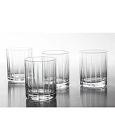 Babish 4 Piece 14 Oz Dof Old Fashioned Drinking and Whiskey Glass - Etched Handmade Clear Glass