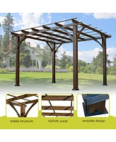 Streamdale Furniture Strong Cedar Pergola with Wind Security