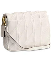 Coach Quilted Washed Leather Times Square Mini Tabby Shoulder Bag