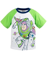 Disney Toddler Boys Mickey Mouse Lion King Pixar Cars Toy Story French Terry T-Shirt and Shorts Outfit Set to