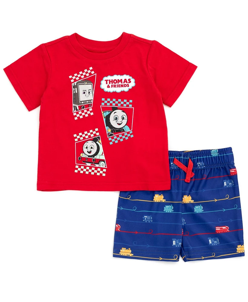 Thomas & Friends Toddler Boys Percy T-Shirt and Shorts Outfit Set to