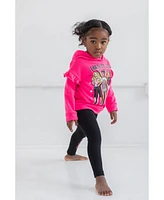 Barbie Toddler Girls Fleece Hoodie and Leggings Outfit Set to (2T