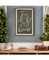 Slickblue Joy to the World Plaque Festive Holiday Wall Decor