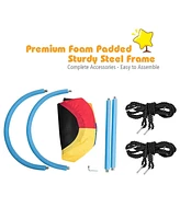 Skonyon Kids 60 Inch Saucer Surf Outdoor Adjustable Swing Set