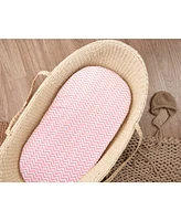 Bublo Baby Bassinet Sheet Set for Boy and Girl, 5 Pack, Universal Fitted Oval, Hourglass & Rectangle Mattress, Sheets.