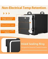 Skonyon 81 Quart Capacity End-loading Insulated Food Pan Carrier with Handles