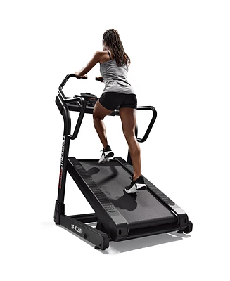 Sunny Health & Fitness Premium Extreme Incline Decline Treadmill, Training Up/ Down Hill Simulator - Sf-X7200