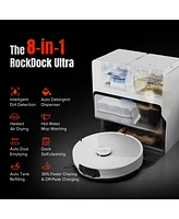 Roborock S8 MaxV Ultra Robot Vacuum and Mop with FlexiArm Design Side Brush, 10,000 Pa Suction and 8-in-1 RockDock Ultra