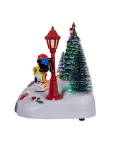 Kurt Adler Peanuts Battery-Operated Lighted Musical Carolers Table Piece, 6 Inches