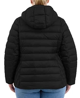 Michael Kors Plus Hooded Packable Down Puffer Coat, Created for Macy's