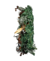 Kurt Adler Unlit Balls Wreath, 24 Inches