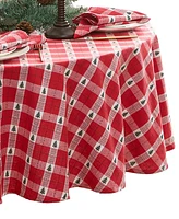 Elrene Sherwood Tree Dobby Cotton Round Tablecloth, 70"x 70"