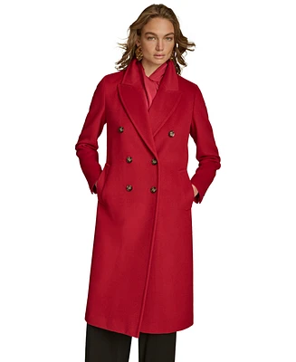 Donna Karan New York Women's Double-Breasted Reefer Coat