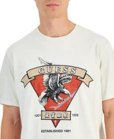 Guess Men's Relaxed Fit Short Sleeve Eagle Graphic T-Shirt