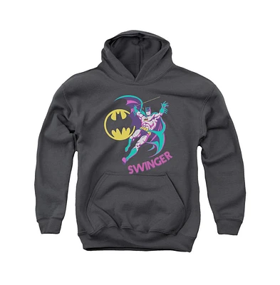 Dc Comics Boys Youth Swinger Pull Over Hoodie / Hooded Sweatshirt