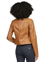 Michael Kors Women's Leather Moto Jacket