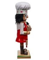 Kurt Adler Hollywood Nutcracker Gingerbread Baker Girl, 15 Inches