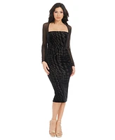 Dress the Population Women's Kimora Velvet Bodycon