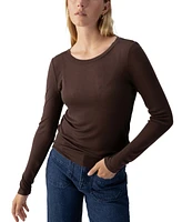 Sanctuary Women's Long-Sleeve Crewneck Top