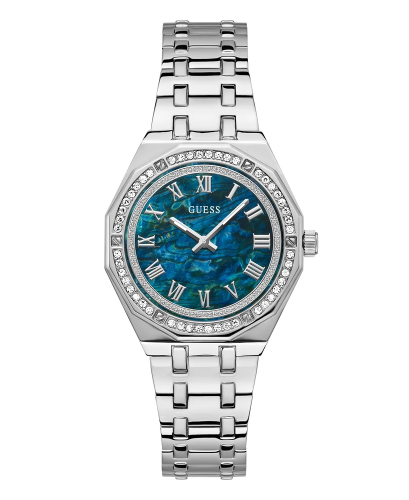 Guess Women's Analog Silver Stainless Steel Watch 36mm