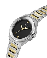 Guess Men's Analog Two-Tone Stainless Steel Watch 44mm