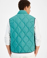 Hugo by Boss Men's Slim-Fit Quilted Water-Repellent Full-Zip Puffer Vest