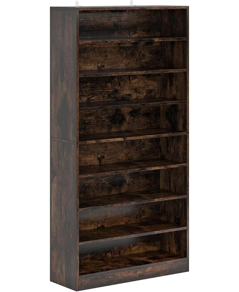 Tribesigns Tall Shoe Cabinet, 9 Tiers, Holds 40-45 Pairs, Heavy-Duty Wood Freestanding Shoe Storage