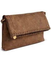 Style & Co Whipstitch East West Flap Crossbody