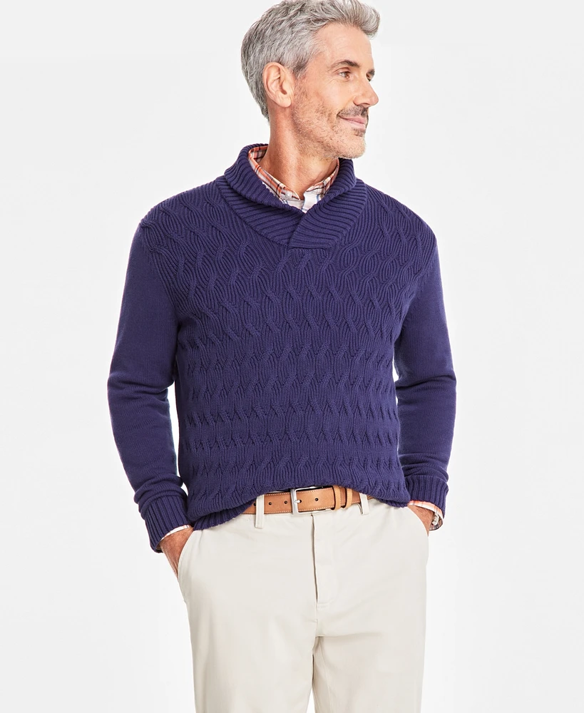 Club Room Men's Chunky Shawl Collar Sweater, Created for Macy's