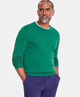 Club Room Men's Cable-Knit Cotton Sweater, Created for Macy's