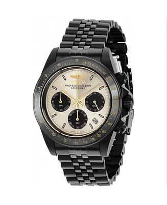 Invicta Men's 36738 Speedway Quartz Chronograph Black, Gold Dial Watch