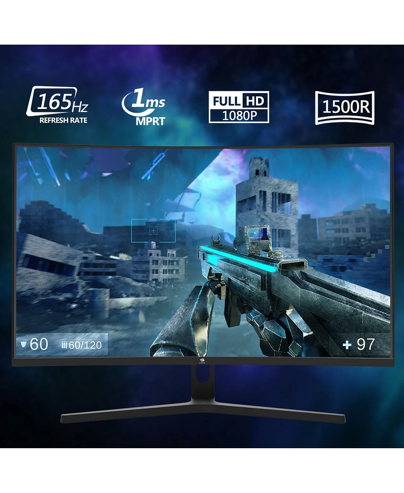 Z-edge 27 inch 1080P Full Hd 165Hz 1ms Curved Gaming Monitor, FreeSync, HDR10, 2 x Hdmi, 1 x DisplayPort