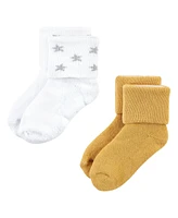 Hudson Baby Baby Boys Unisex Baby Grow With Me Socks 12pk, Sunshine, 0-24 Months