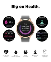 iTouch Sport 4 Unisex Silicone Strap Smartwatch 43.2mm with Wireless Earbuds Bundle Set