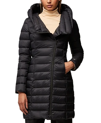 Soia & Kyo Women's Asymmetric Hooded Down Puffer Coat