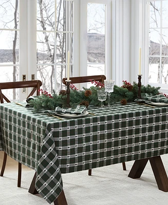 Elrene Sherwood Tree Dobby Cotton Rectangle Tablecloth