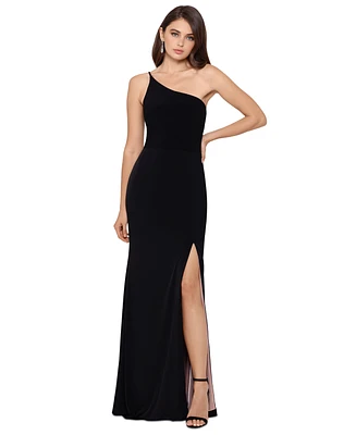 Xscape Women's One-Shoulder Long Sheath Dress