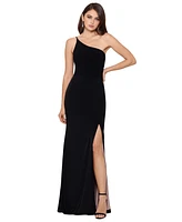 Xscape Women's One-Shoulder Long Sheath Dress