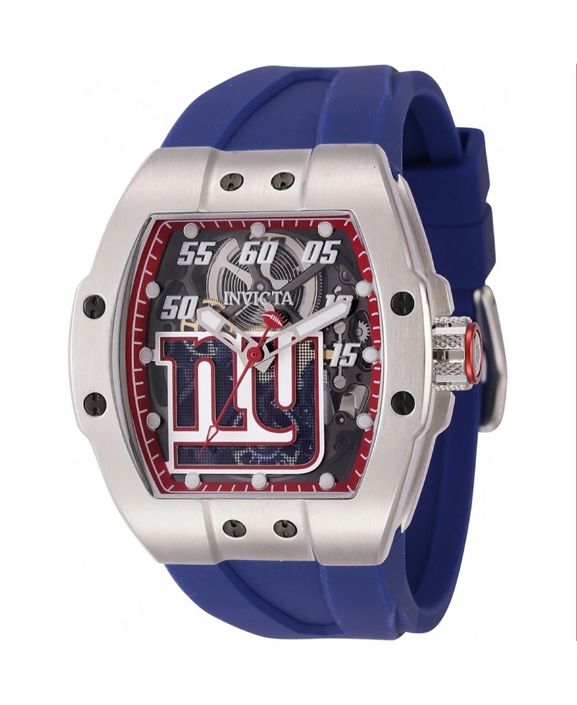 Invicta Men's 45060 Nfl New York Giants Automatic Multifunction Transparent, Red Dial Watch