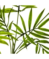 Slickblue Mini Areca Palm Bush for Compact Tropical Decor (Set of 8)