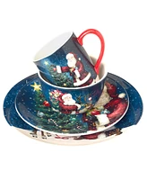 Certified International Santa's Secret 16 Pc. Dinnerware Set, Service for 4