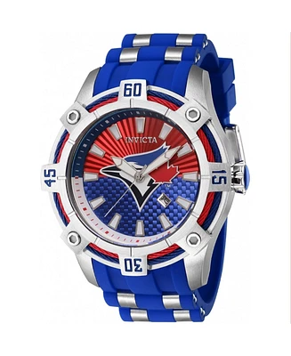 Invicta Men's 43298 Mlb Toronto Blue Jays Quartz Multifunction Red, White, Blue Dial Watch