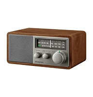 Sangean Sg-116 Walnut Am/Fm Analog Radio Tabletop