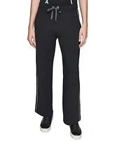 Karl Lagerfeld Paris Petite Crystal Logo Jogging Pants