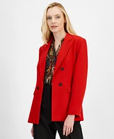 T Tahari Women's Faux-Double-Breasted Blazer