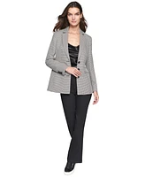 Karl Lagerfeld Paris Women's Sequined Houndstooth Blazer